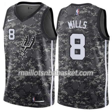 Maillot Homme San Antonio Spurs Patty Mills 8 Nike City Edition Noir Swingman